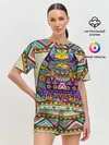 Женская пижама с шортами / Кот 3