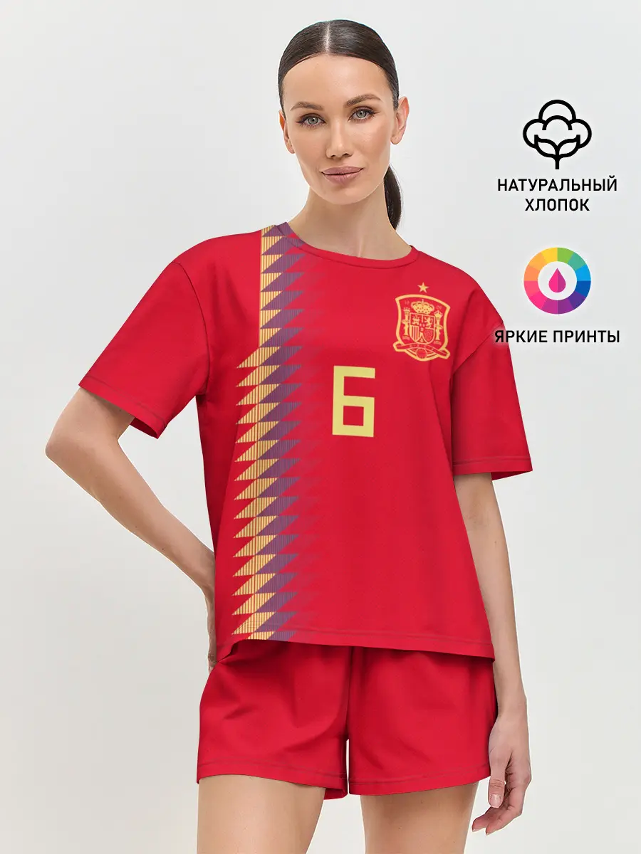 Женская пижама с шортами / Iniesta home WC 2018