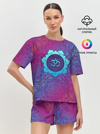 Женская пижама с шортами / Роскошный Ом
