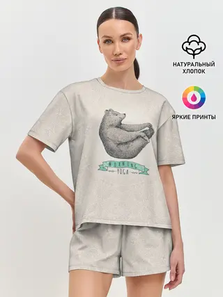 Женская пижама с шортами / Утренняя Йога