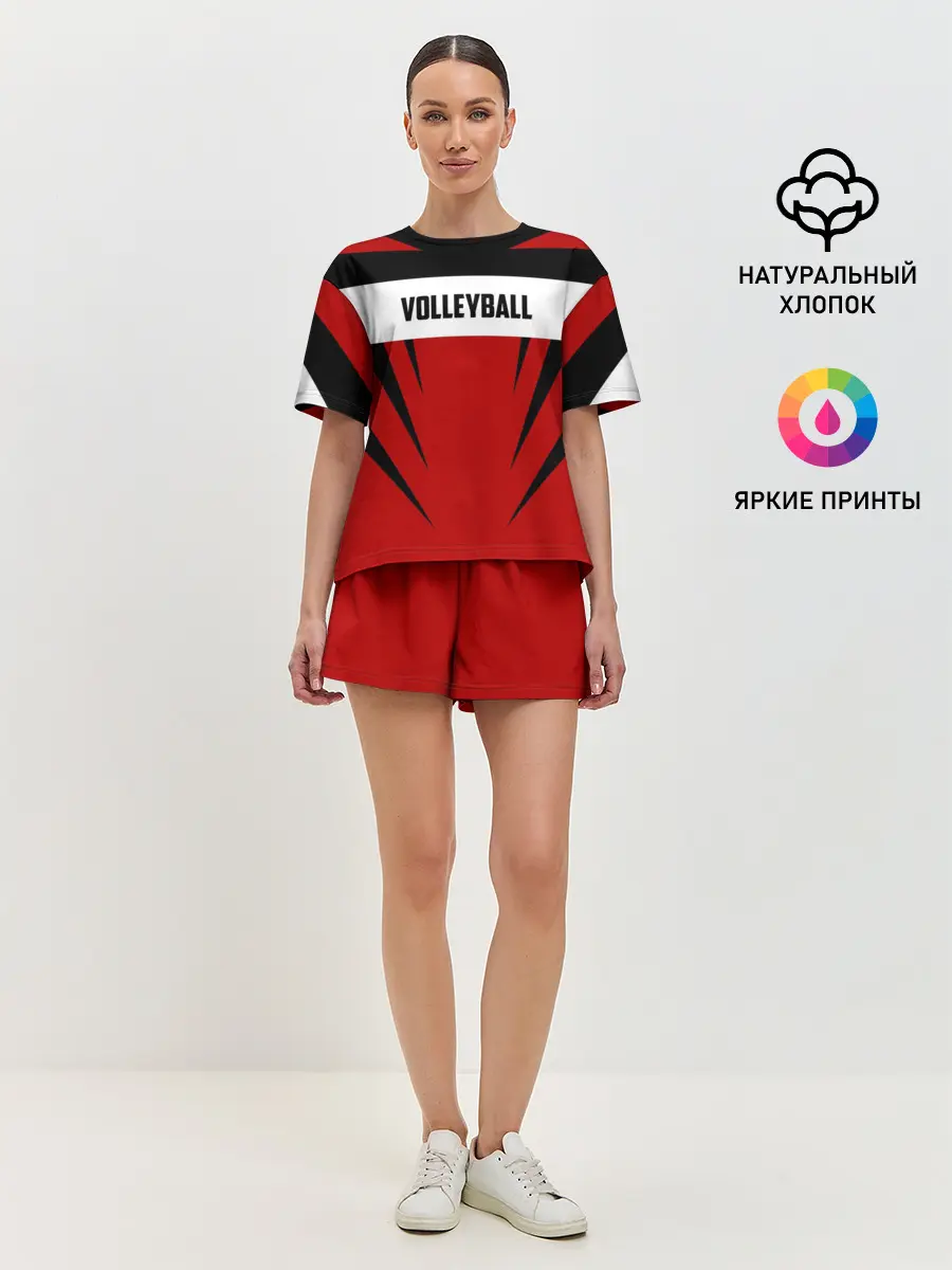 Женская пижама с шортами / Volleyball