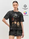 Женская пижама с шортами / Беззубик и викинги