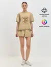 Женская пижама с шортами / Кот Да Винчи