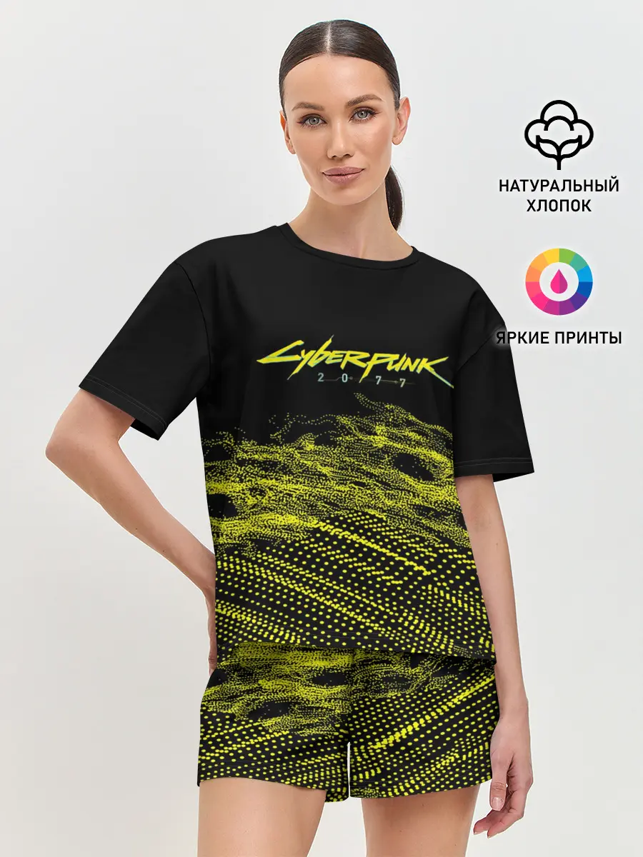 Женская пижама с шортами / Cyber Punk 2077