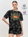 Женская пижама с шортами / Гуси