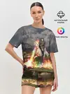 Женская пижама с шортами / Ким чен ын на Единороге