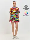 Женская пижама с шортами / Стиль pop-art
