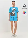 Женская пижама с шортами / Толстый кот