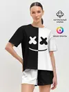 Женская пижама с шортами / MARSHMELLO BLACK & WHITE