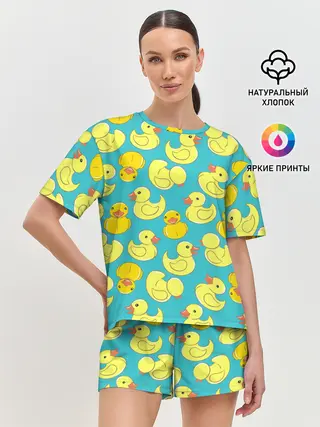 Женская пижама с шортами / Duck