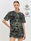 Женская пижама с шортами / Камуфляж с кабаном
