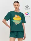 Женская пижама с шортами / Корги