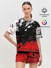 Женская пижама с шортами / БРЫЗГИ КРАСОК