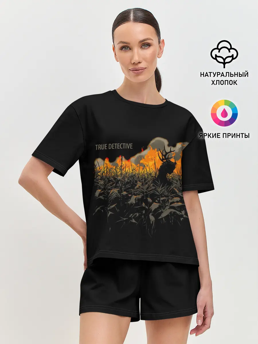Женская пижама с шортами / True Detective