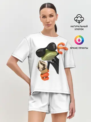 Женская пижама с шортами / АГЕНТ ЛЕГУШАЧ | AGENT FROG