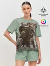 Женская пижама с шортами / Хищник
