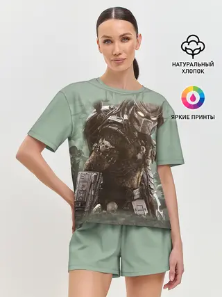 Женская пижама с шортами / Хищник