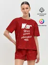 Женская пижама с шортами / WAR NEVER CHANGES