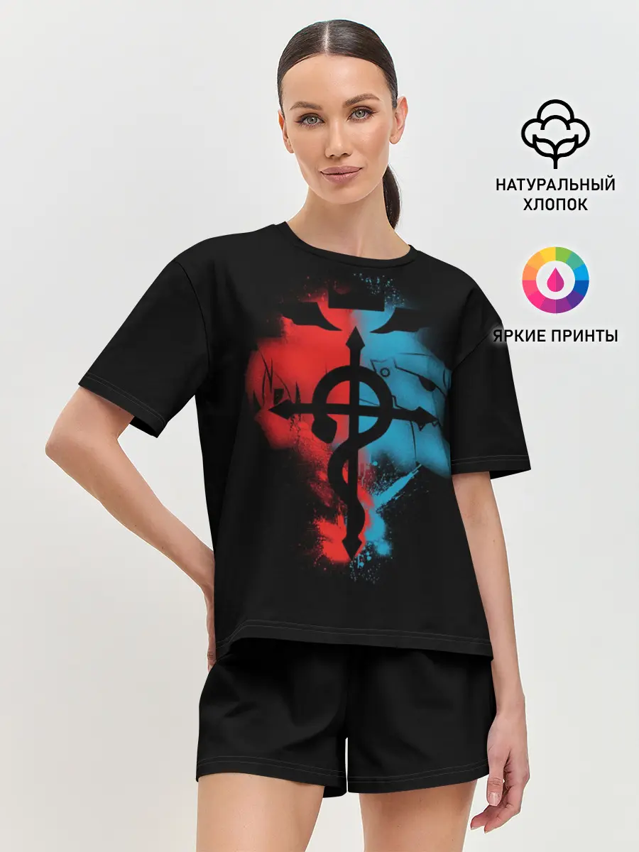 Женская пижама с шортами / Стальной алхимик