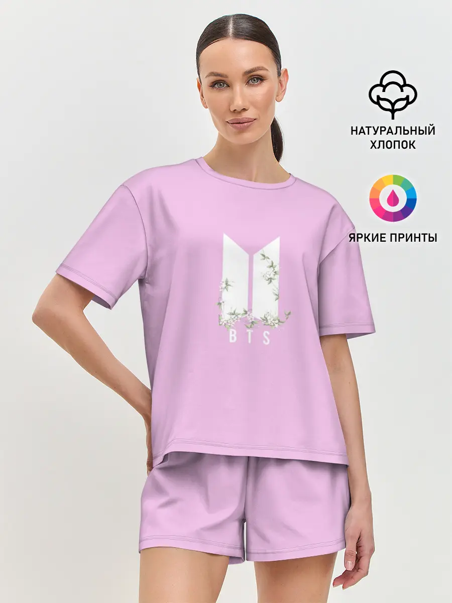 Женская пижама с шортами / BTS