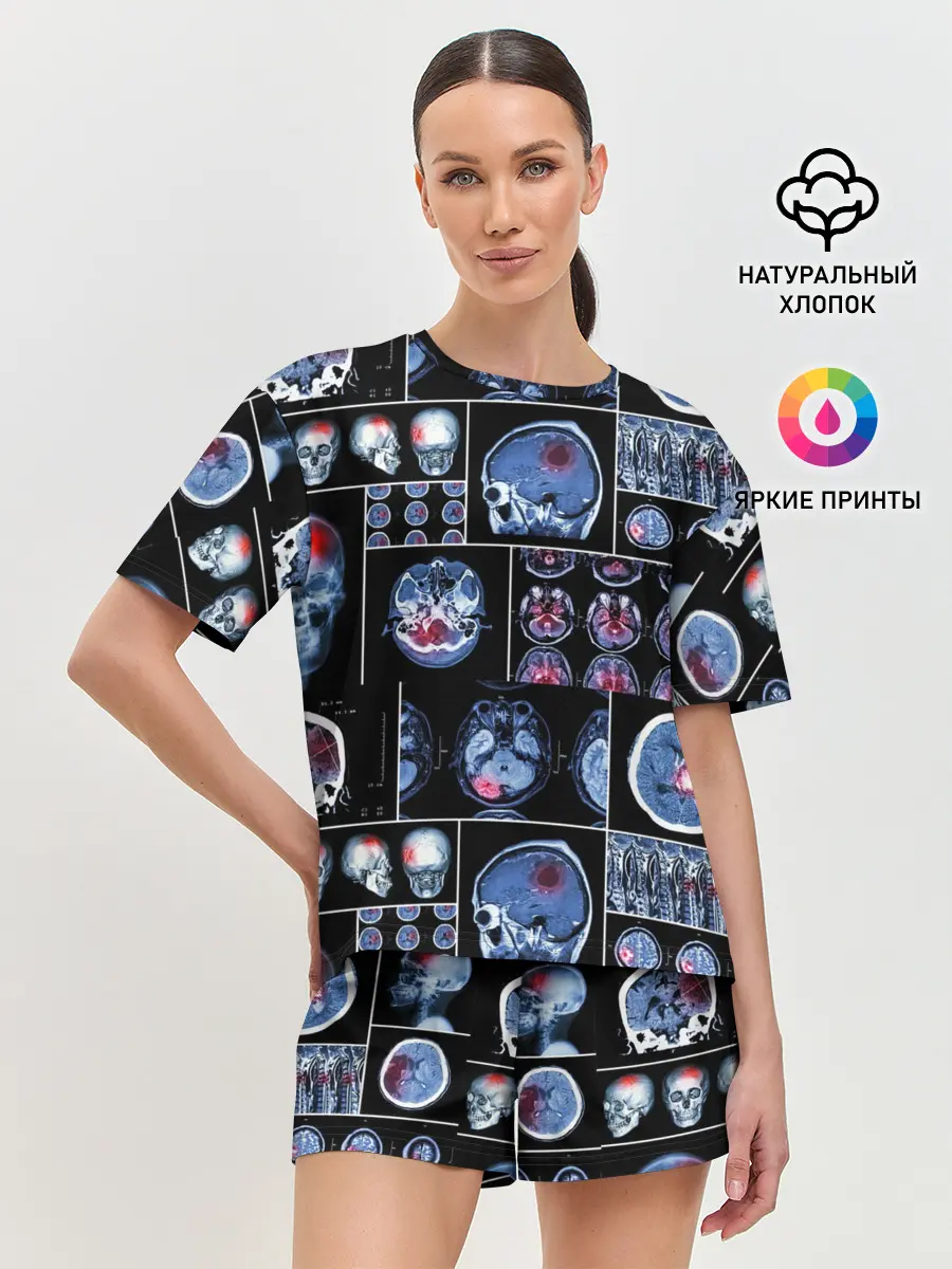 Женская пижама с шортами / неврология