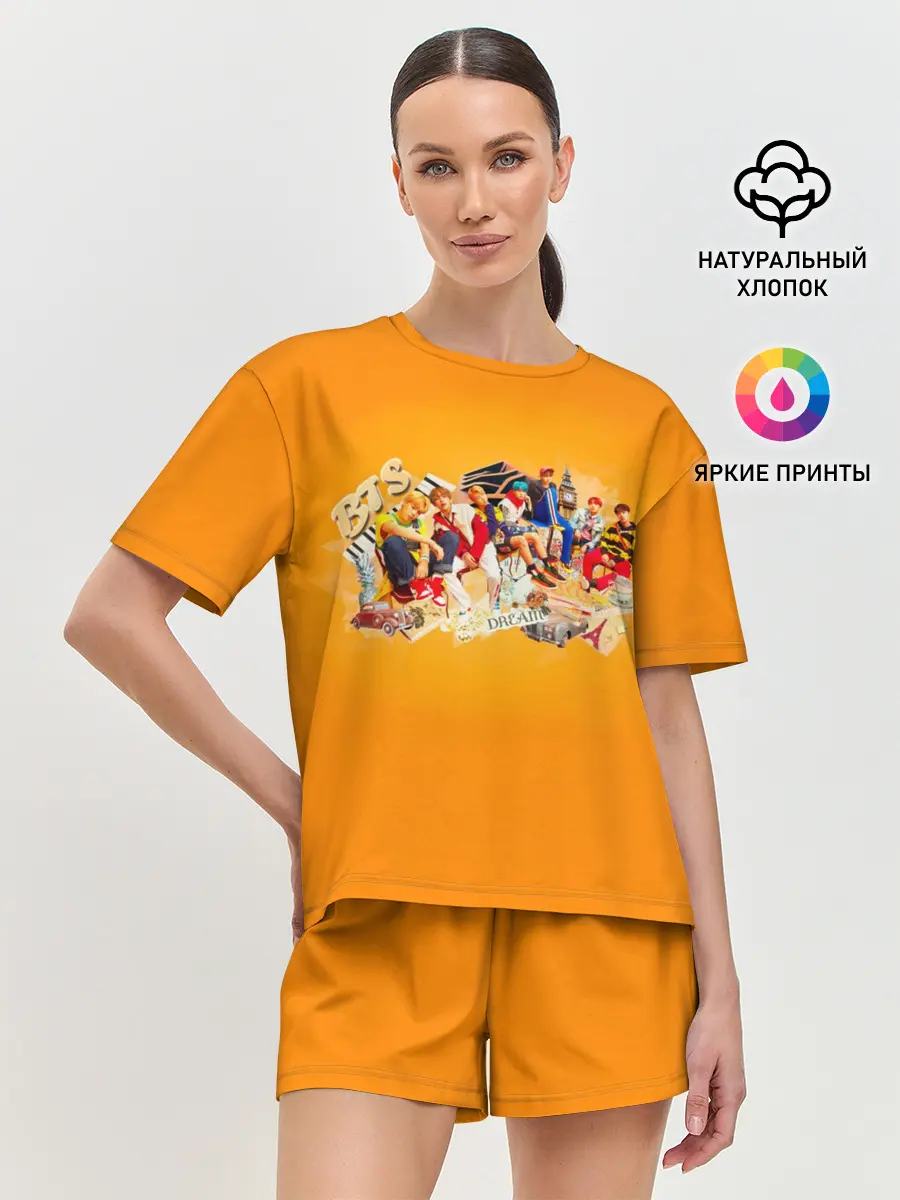 Женская пижама с шортами / BTS