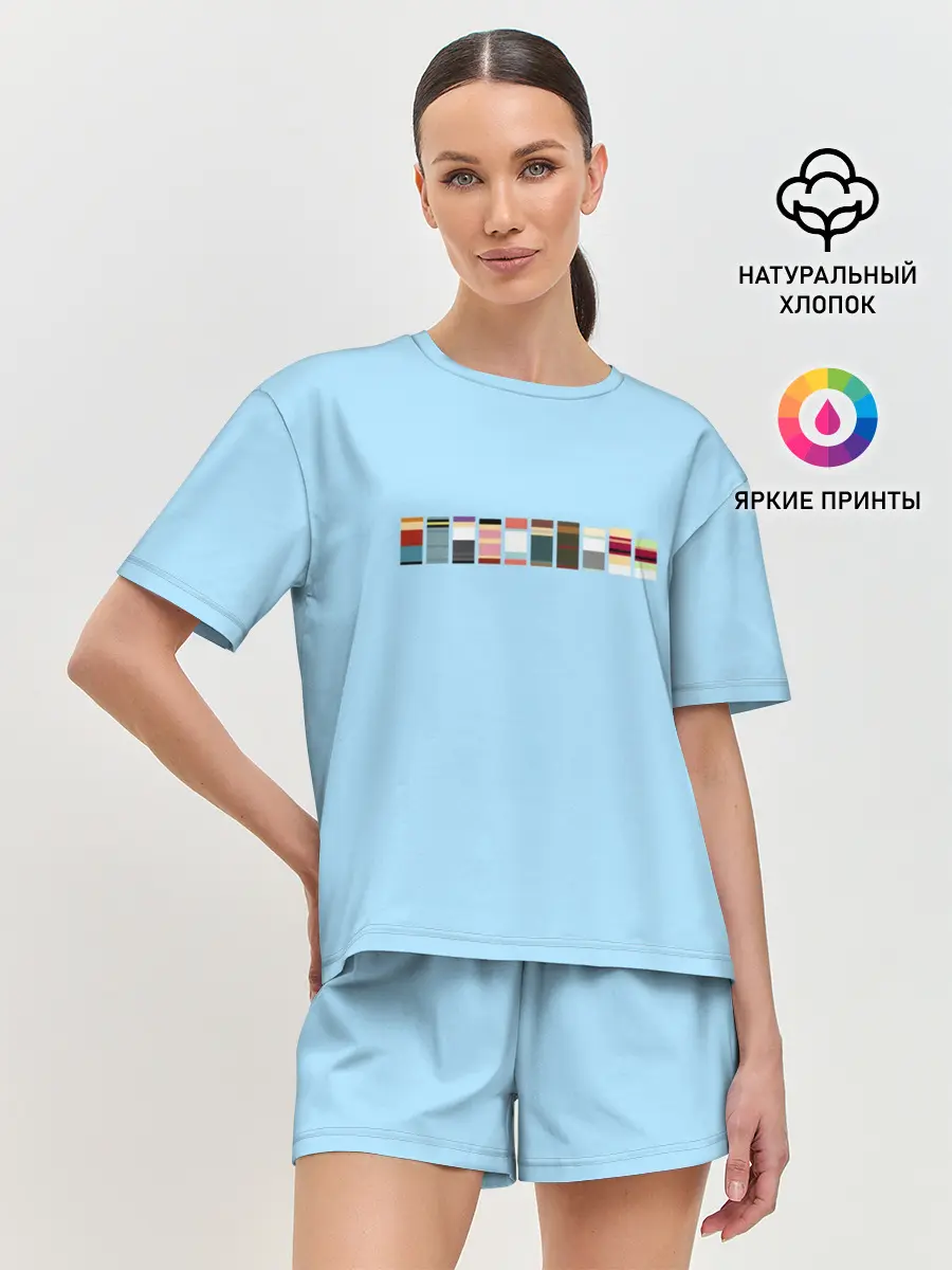 Женская пижама с шортами / Футурама - минимализм