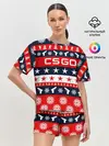 Женская пижама с шортами / CS GO НОВОГОДНИЙ