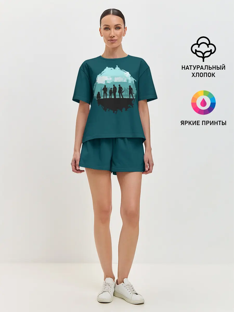 Женская пижама с шортами / Ходячие Мертвецы