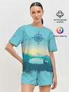 Женская пижама с шортами / туризм