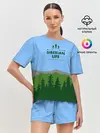 Женская пижама с шортами / Сибирь