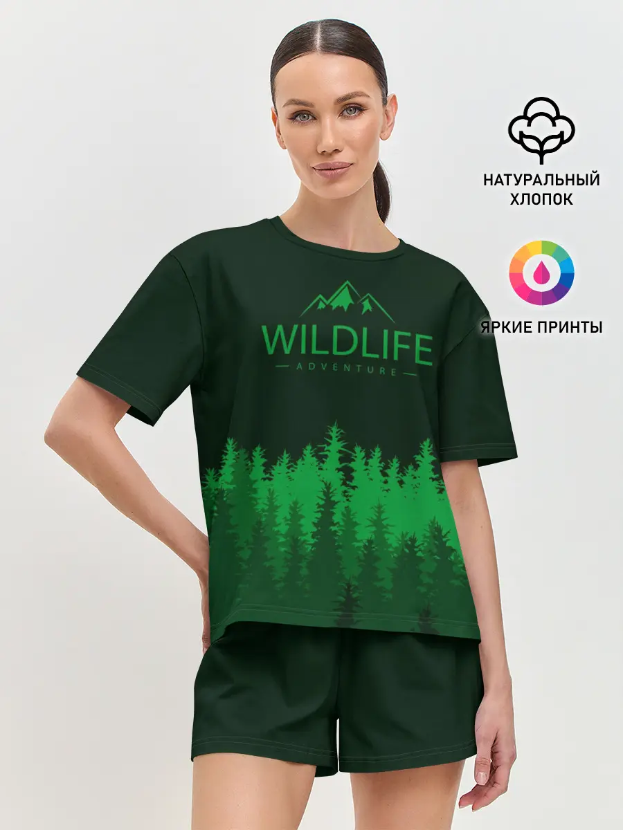 Женская пижама с шортами / adventure