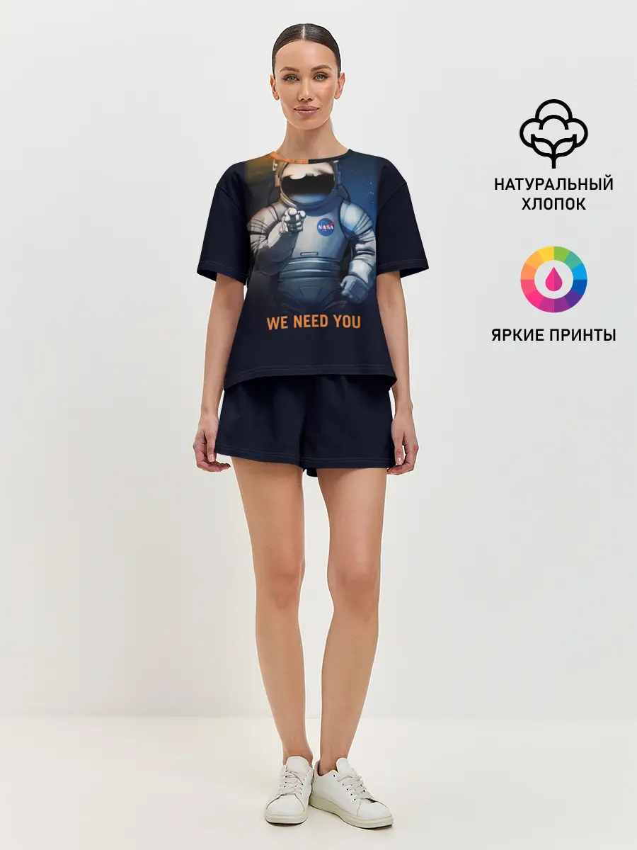 Женская пижама с шортами / NASA