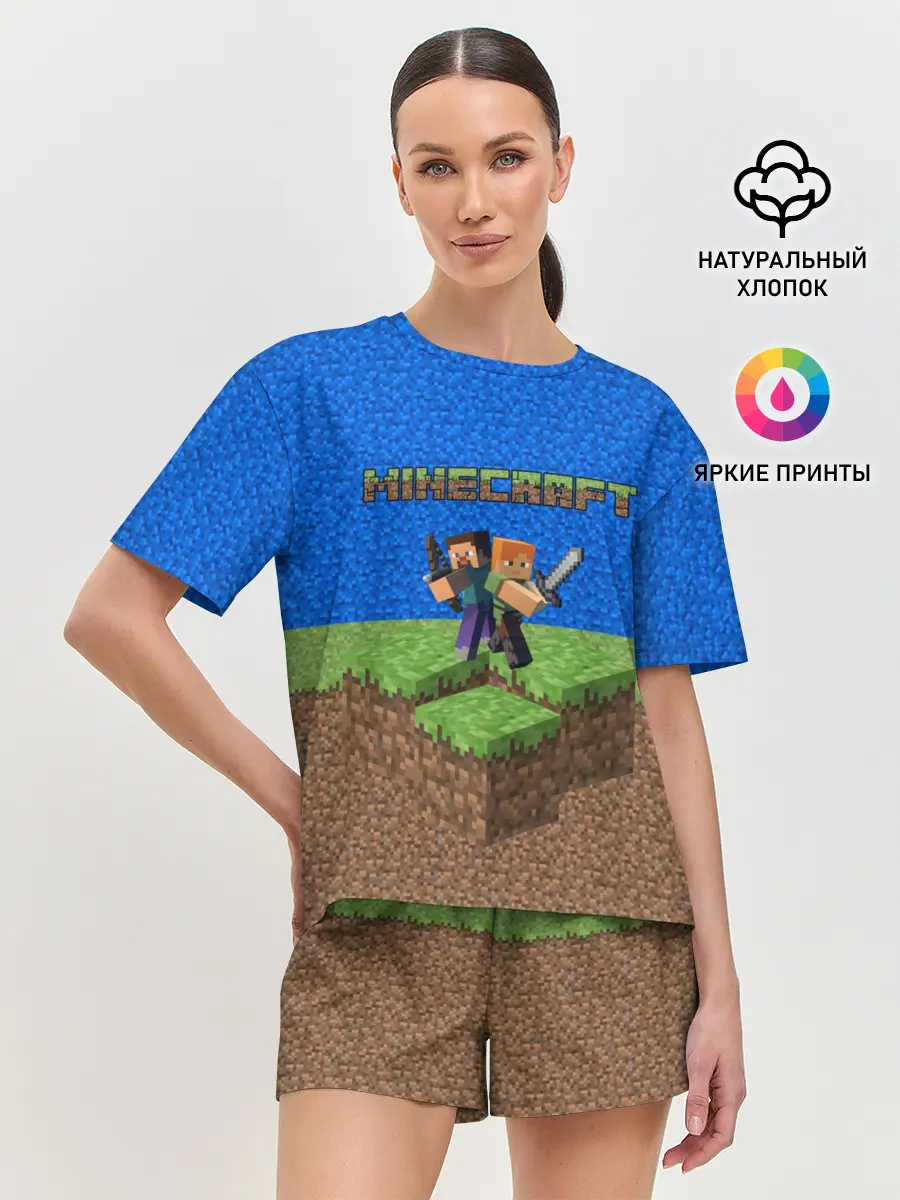 Женская пижама с шортами / MINECRAFT