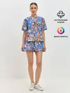 Женская пижама с шортами / Дорожные знаки. Стикербомбинг