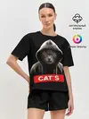 Женская пижама с шортами / Кот