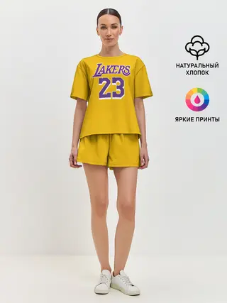 Женская пижама с шортами / James 18-19 LA Lakers home