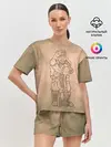 Женская пижама с шортами / русь