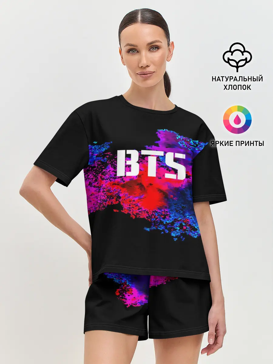 Женская пижама с шортами / BTS