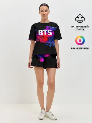 Женская пижама с шортами / BTS