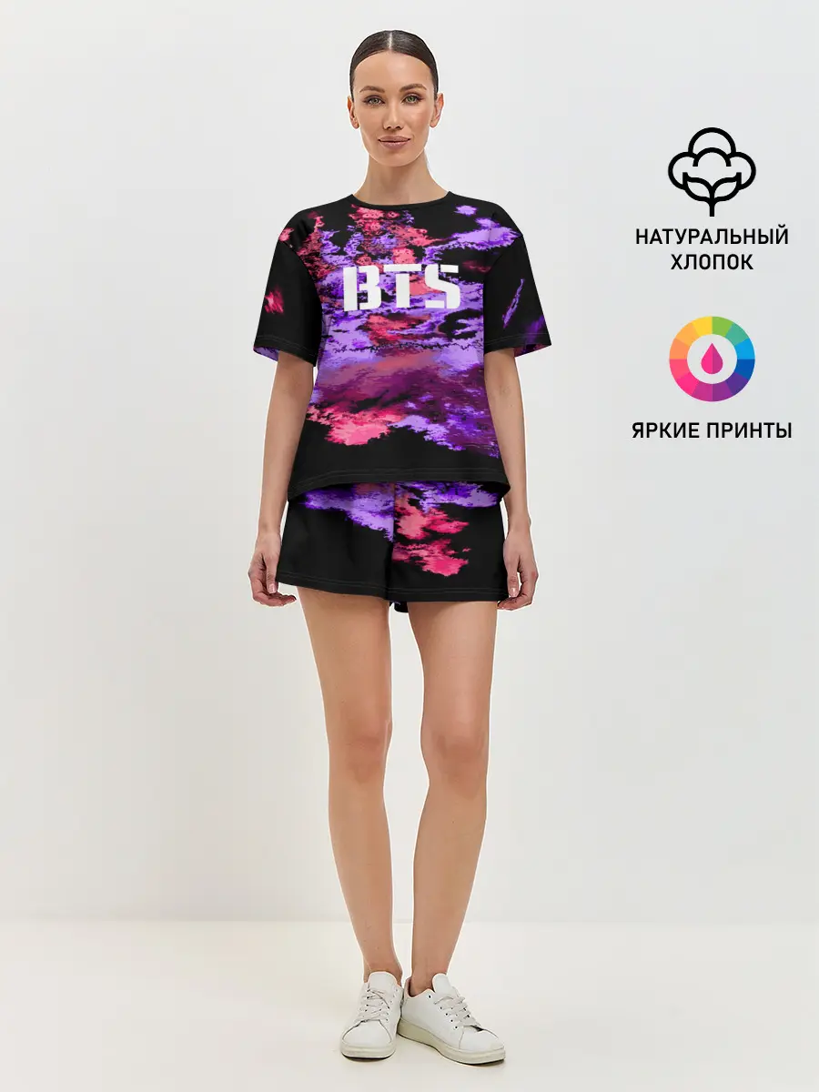 Женская пижама с шортами / BTS