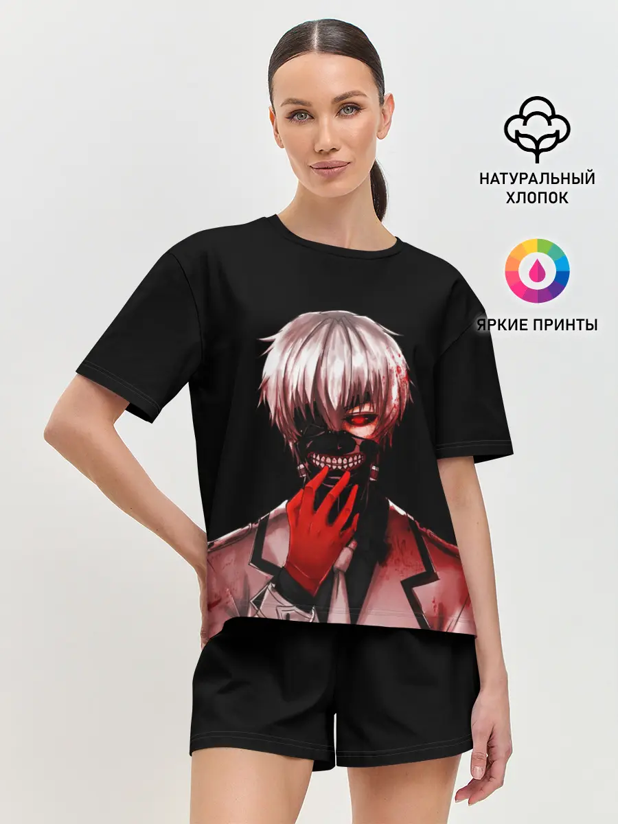 Женская пижама с шортами / Ken Kaneki в крови