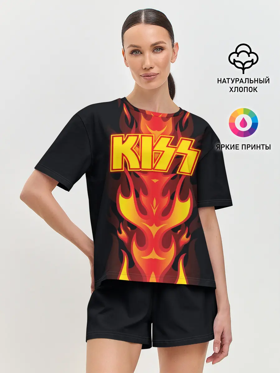 Женская пижама с шортами / Kiss