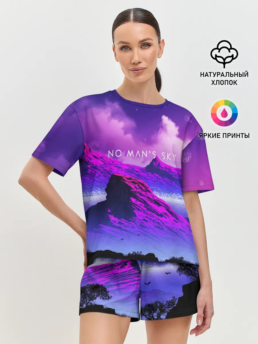 Женская пижама с шортами / No Mans Sky