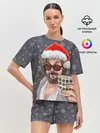 Женская пижама с шортами / Лебовски Санта