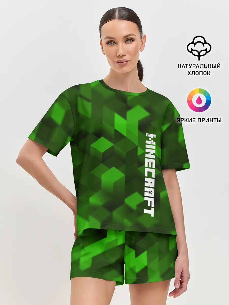 Женская пижама с шортами / MINECRAFT 2019