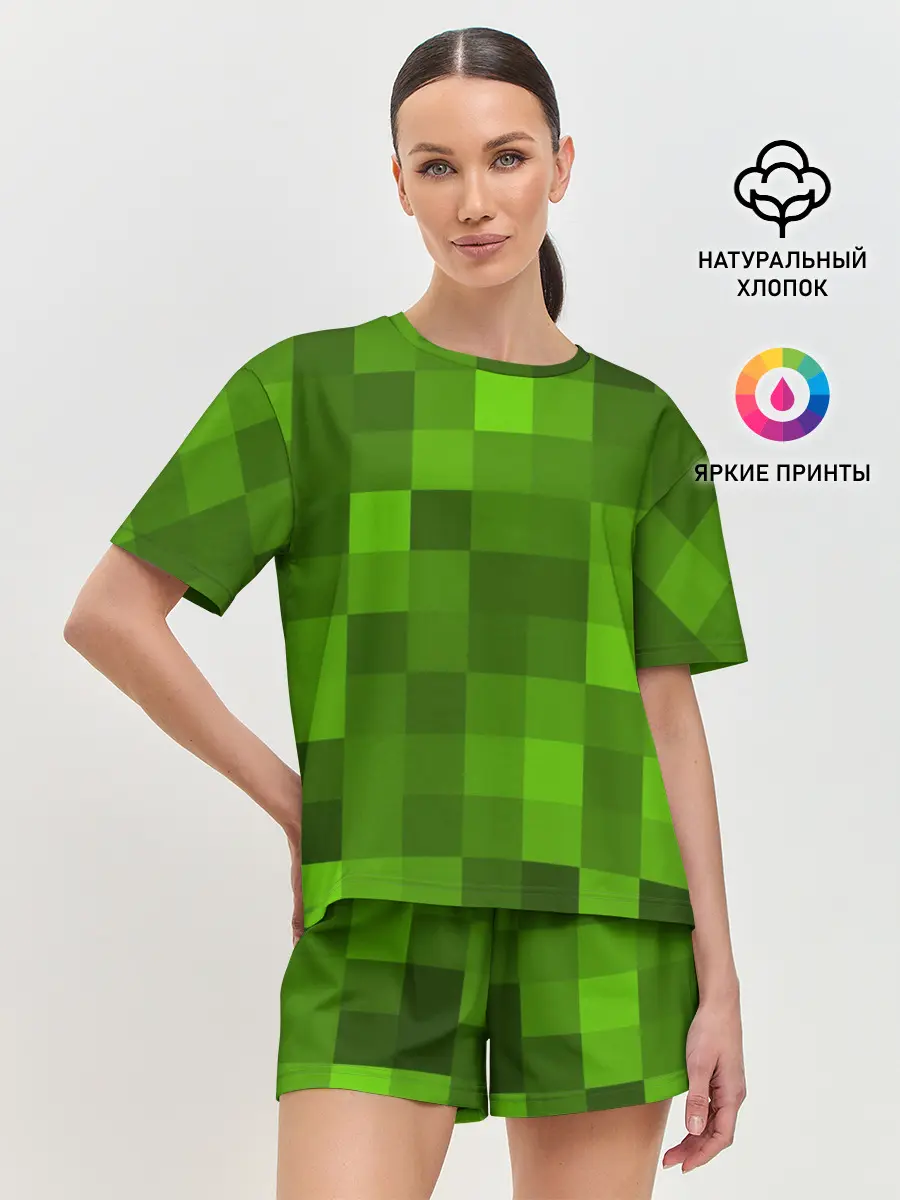 Женская пижама с шортами / Minecraft