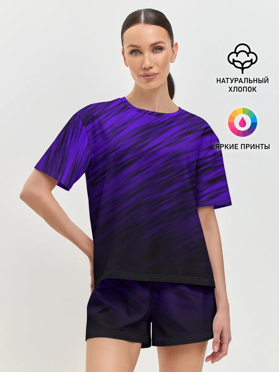 Женская пижама с шортами / ШТРИХИ
