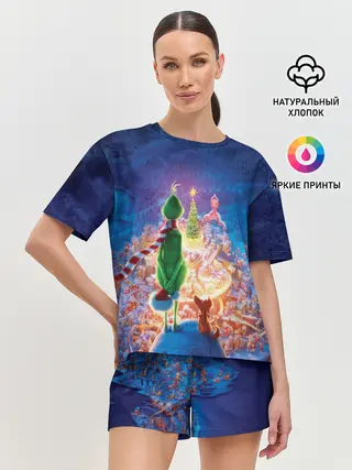 Женская пижама с шортами / Dr. Seuss The Grinch