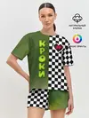 Женская пижама с шортами / Френдзона Кроки